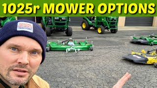 John Deere 1025r AutoConnect Mower Options [upl. by Lihkin440]