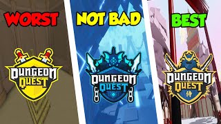 🔥RANKING ALL DUNGEON QUEST MAPS FROM WORST TO BEST 🔥 DUNGEON QUEST ROBLOX [upl. by Rabiah]