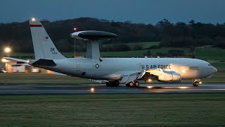 Night Planespotting at Prestwick Airport [upl. by Odama]