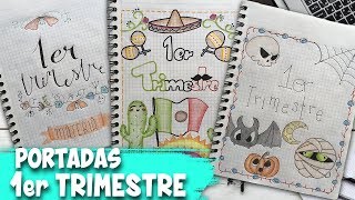 Portadas para cuadernos de Primer Trimestre [upl. by Noswad]