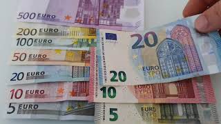 Euro banknotes old vs new [upl. by Ahiel660]