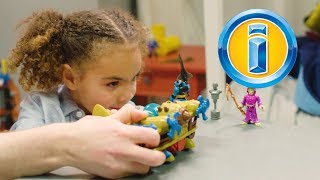 Action Figure Knock Down Challenge  Imaginext [upl. by Loziram]