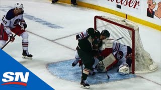 Joel Eriksson Ek Stuns Jets By Jamming Home Loose Puck For Late Goal [upl. by Aisereht]