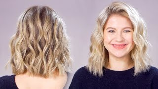 Updated Beachy Waves Short Hair Tutorial [upl. by Minabe]