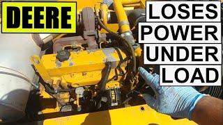 JOHN DEERE DIESEL LOSES POWER UNDER LOAD  Most Common Cause of FUEL STARVATION ISSUE [upl. by Jo Ann]