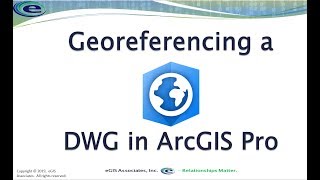 Georeferencing a DWG in ArcGIS Pro [upl. by Chick]