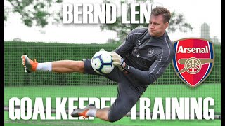 Bernd Leno  Goalkeeper Training  Arsenal [upl. by Naeloj]