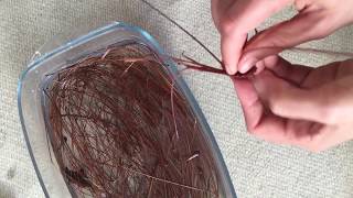 Weaving with pine needles how to start from scratch [upl. by Neelyar]