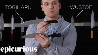 Knifemaker Explains The Difference Between Chefs Knives  Epicurious [upl. by Solracnauj]