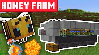 Minecraft Honey Farm 1214  BEST DESIGN [upl. by Mesics485]