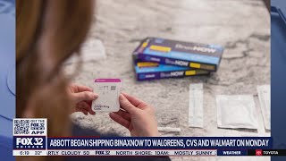 Abbott to ship BinaxNOW coronavirus self test to Walgreens CVS and Walmart next week [upl. by Argela]