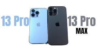 iPhone 13 Pro vs iPhone 13 Pro Max  A Year Later [upl. by Allare]