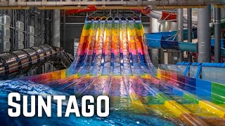 ALL WATER SLIDES at Park of Poland Suntago  Zjeżdżalnie POV [upl. by Suivatal]