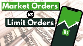 Limit Order vs Market Order  TD Ameritrade [upl. by Fagen]