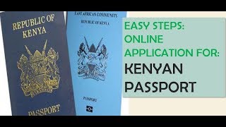 Online Epassport application process ECitizen Kenya  Step by step [upl. by Akemor]