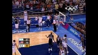 Argentina Shock USA in Mens Basketball  Athens 2004 Olympics [upl. by Gypsie]