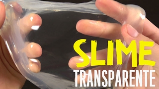 SLIME TRANSPARENTE  Receta sin borax almidon detergente [upl. by Spragens]