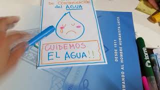 DÍPTICO CONTAMINACIÓN DEL AGUA [upl. by Ahsirat]