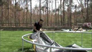 How to Assemble Round Trampoline [upl. by Farlay774]