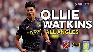 ALL ANGLES  Ollie Watkins vs West Ham [upl. by Ydac441]