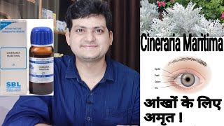 Homeopathic medicine Cineraria Maritima For eye problems and vision defects  use and symptoms [upl. by Stafani830]