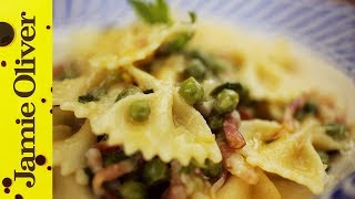 Pancetta Pea amp Mint Farfalle  Gennaro Contaldo [upl. by Reedy694]