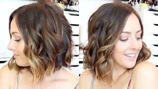 How To Curl Hair With A Straightener amp Curling Wand [upl. by Enelym575]