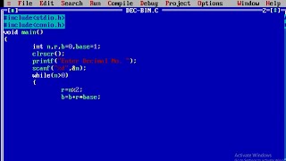 C Program to Convert Decimal to Binary  Learn Coding [upl. by Nosecyrb]