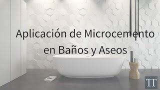 VideoAplicación de Microcemento Baños RESULTADO INCREÍBLE [upl. by Peugia]