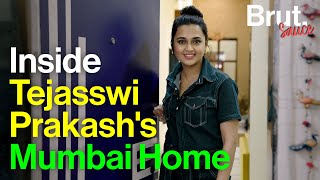 Inside Tejasswi Prakash’s Mumbai Home  Brut Sauce [upl. by Icken54]