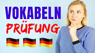 Die wichtigsten Wörter auf Deutsch von A1  B2 │Thema PRÜFUNG [upl. by Lemert]