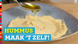 Hummus maken  Gezond recept  Voedingscentrum [upl. by Reider]