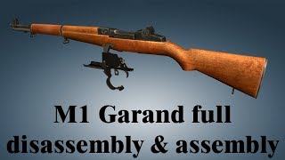 M1 Garand full disassembly amp assembly [upl. by Adnawyt]