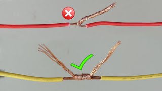 Awesome Idea How to Twist Electric Wire Together  Properly Joint Electrical Wire  Part 1 [upl. by Airdni887]