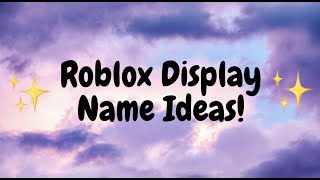 Display name ideas Roblox [upl. by Sido429]