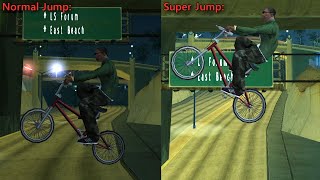 How to Super Jump with a Bicycle GTA SA Fact [upl. by Macgregor]