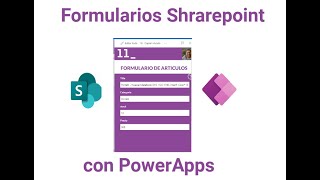 Formularios SharePoint con PowerApps [upl. by Neret245]