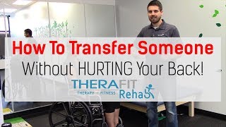 Physical Therapy Transfer Training  How To Transfer From Wheelchair To Bed [upl. by Nyrrad]