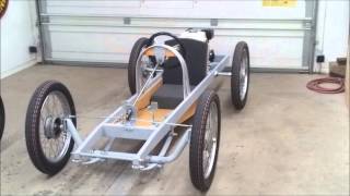 Cyclekart Monocar chassis complete video of details [upl. by Novyad]