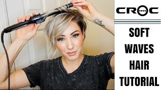 SOFT WAVES HAIR TUTORIAL  Short Hair [upl. by Faline]