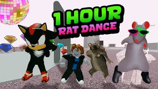 1 HOUR RAT DANCING VERSION ROBLOX  RAT DANCE MEME TIKTOK [upl. by Nerty]