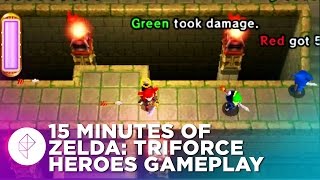 15 Minutes of The Legend of Zelda Triforce Heroes Gameplay [upl. by Horgan]