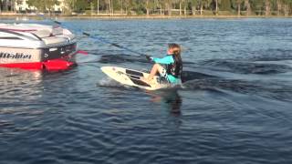 How to get up and start wake surfing Instruction by Darin Shapiro with the Malibu Wakesetter 23 LSV [upl. by Weylin]