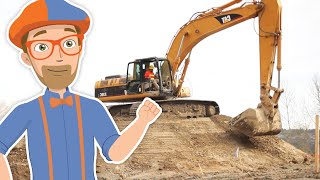 Blippi Learns About Construction Vehicles for Kids  The Excavator Song  Educational Videos [upl. by Nnylarac]