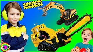 🚧Excavator Trucks 🏗 for Kids 🚧 Learn About Diggers BLiPPi toddlers  min min playtime [upl. by Amabelle812]