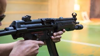 US Army Soldiers Fire MP5 Submachine Gun [upl. by Farrington]