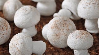 Meringue Mushrooms Recipe Demonstration  Joyofbakingcom [upl. by Renate]