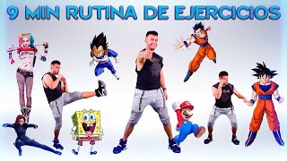 9 Min de ejercicios para NIÑOS en Casa BOOMBEAT 🔥 KIDS Workout at home 🔥 Rutina Superhero fitness 🏆 [upl. by Eicnahc]