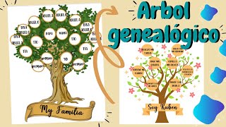 🌳 Como hacer ÁRBOL GENEALÓGICO en Word [upl. by Anatnahs362]