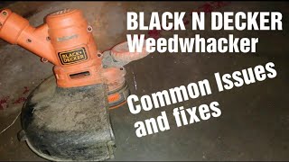 Black N Decker Weedwhacker Common Problems and Fixes [upl. by Nonarb]